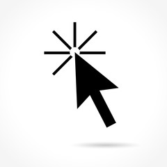 cursor icon on white background