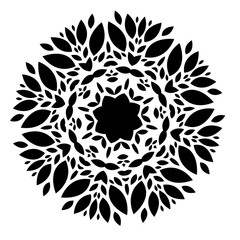  elements for design. Stylized flower, mandala.