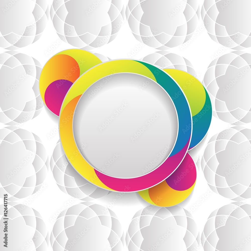 Poster vector colorful design template