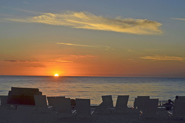 sunset on the Gulf