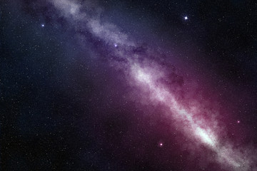 Fototapeta premium shining milky way in a starry night sky