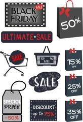 Special Discount collection template for sale. Vector illustration.
