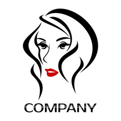 Woman's face logo
