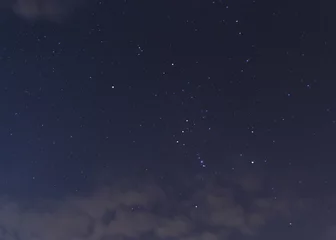 Fotobehang sterrenbeeld Orion in de nachtelijke hemel © romantiche