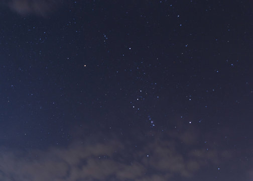 constellation of Orion in night sky
