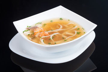 Japanese soup, studio shot