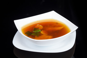 Japanese soup, studio shot