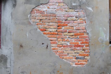  brick wall texture. cracked of cement