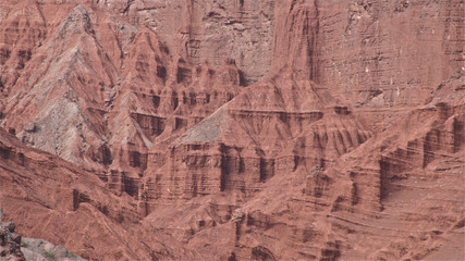 rote Berge in Bolivien