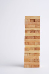 Wooden block for business teamwork.