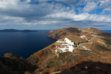 Fototapeta na wymiar View of Santorini island in Greece.