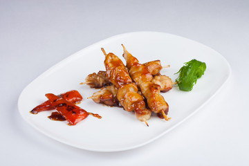 meat with vegetables, macro