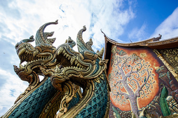 Obraz premium Wat Sirindhorn Phu Praw, temple in Ubonratchathani province, Thailand