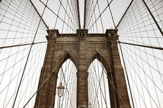Brooklyn Bridge. Monument. Manhattan. New York City.
