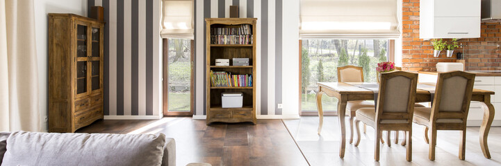 Rooms with windows overlooking the garden