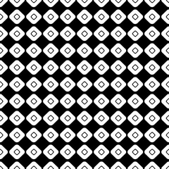 Seamless vector geometrical pattern. Endless black and white background with hand drawn rhombus. Graphic illustration. Template for cover, fabric, wrapping.