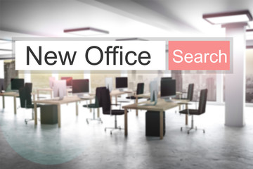 websearch new red search button office 3D Illustration