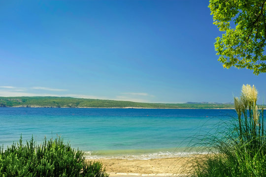 Sandstrand in der Kvarner Bucht