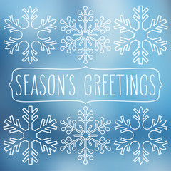 Snowflakes and Season's Greetings © Mara Fribus