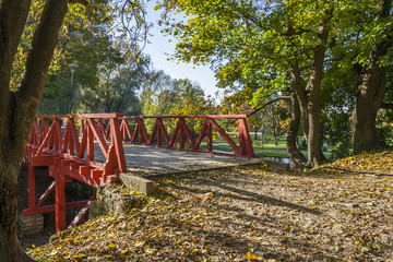 Bridge in The Autumn Park