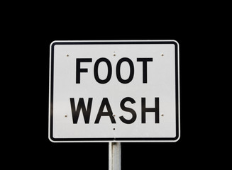 Foot Wash Sign