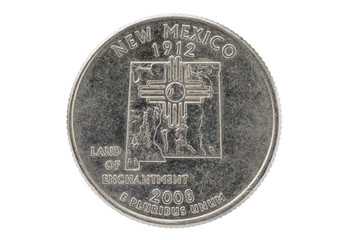 New Mexico State Quarter Coin