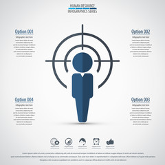 Business management, strategy or human resource infographic. Ai10 vector. Can be used for any project