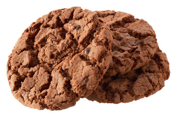 Dark chocolate cookies - obrazy, fototapety, plakaty