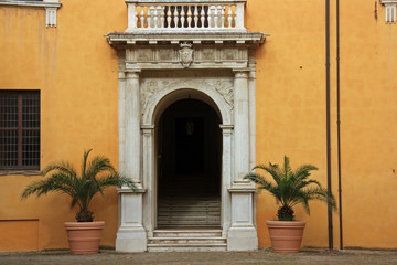 Portail du Palais ducal de Pesaro, Italie