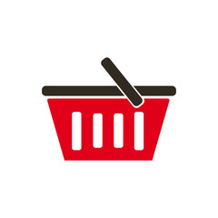 Shopping basket icon vector