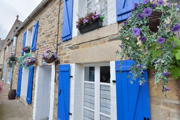 Façades typiques des maisons bretonnes