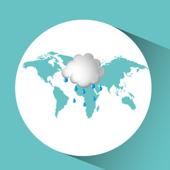 weather concept forecast cloud rain icon design vector illustration eps 10