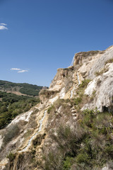 Fototapeta na wymiar Bagno vignoni hot spring of thermal water