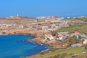 Obraz premium Oran, la Madrague et le Cap Falcon