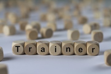 Trainer - Holzwürfel mit Buchstaben