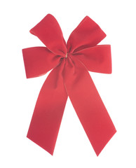 red ribbon isolated