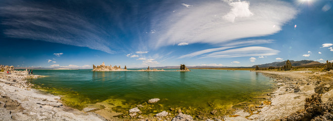 Enjoying the Mono Lake