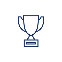 Trophy icon thin line
