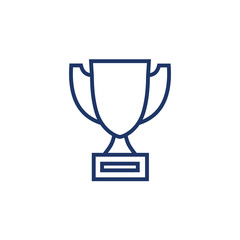 Trophy icon thin line