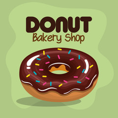 delicious donuts bakery shop vector illustration design