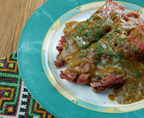 Traditional Belarusian meat dish