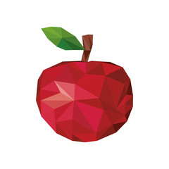 apple fruit mosaic icon image vector illustration design 
