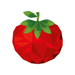tomato fruit mosaic icon image vector illustration design 