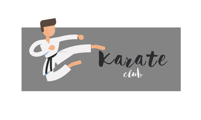 Man giving a flying kick.