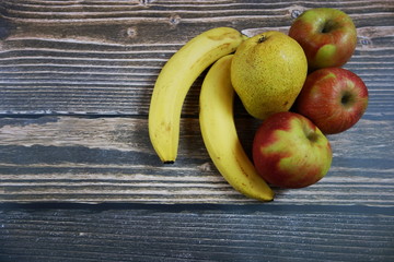 Fresh fruits background with space for a text 