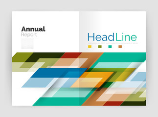 Motion concept. Business annual report cover templates