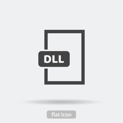 Fototapeta premium Dll icon, Vector is type EPS10