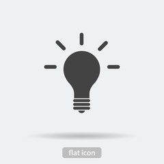 Fototapeta premium Bulb light icon, Vector is type EPS10