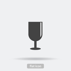 Wine glass icon, Vector is type EPS10