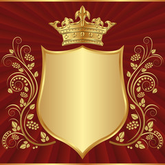 royal background with crown